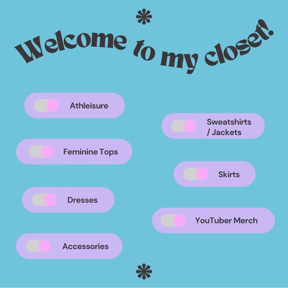 Welcome to my closet!